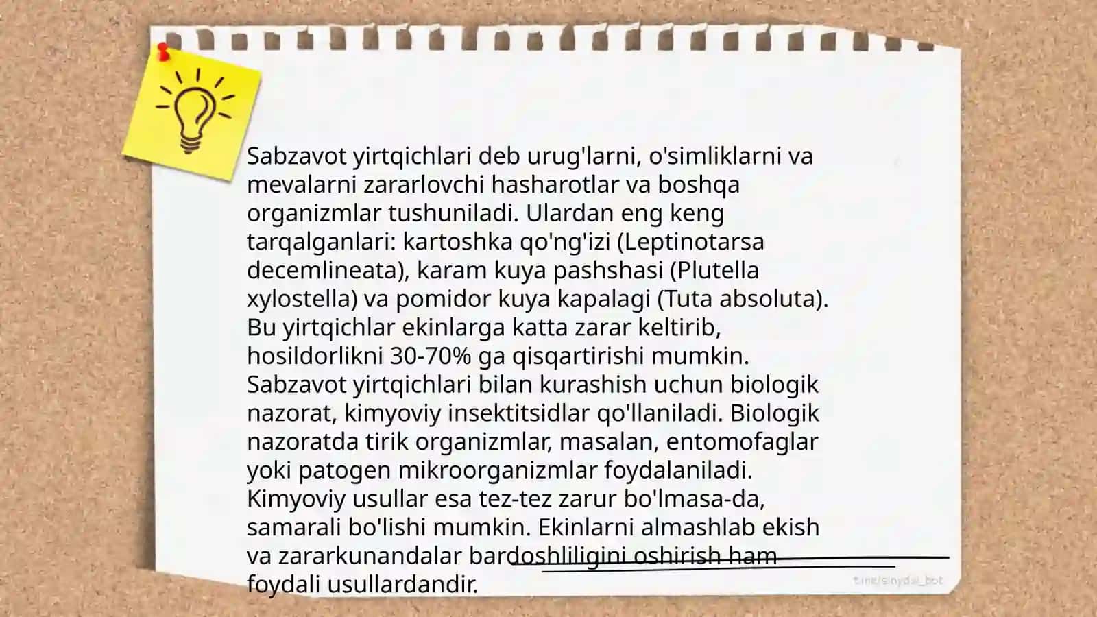 Sabzavot va poliz ôsimliklarining zararkunandalari 4