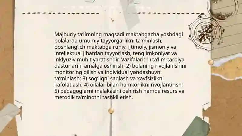 Maktabgacha taʼlim tashkilotlarida taʼlim shakli majburiy talimn 4