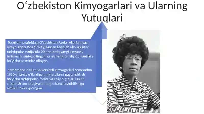 O'zbekistonda kimyoning rivojlanish tarixi va bugungi kundagi ahamiyati 4