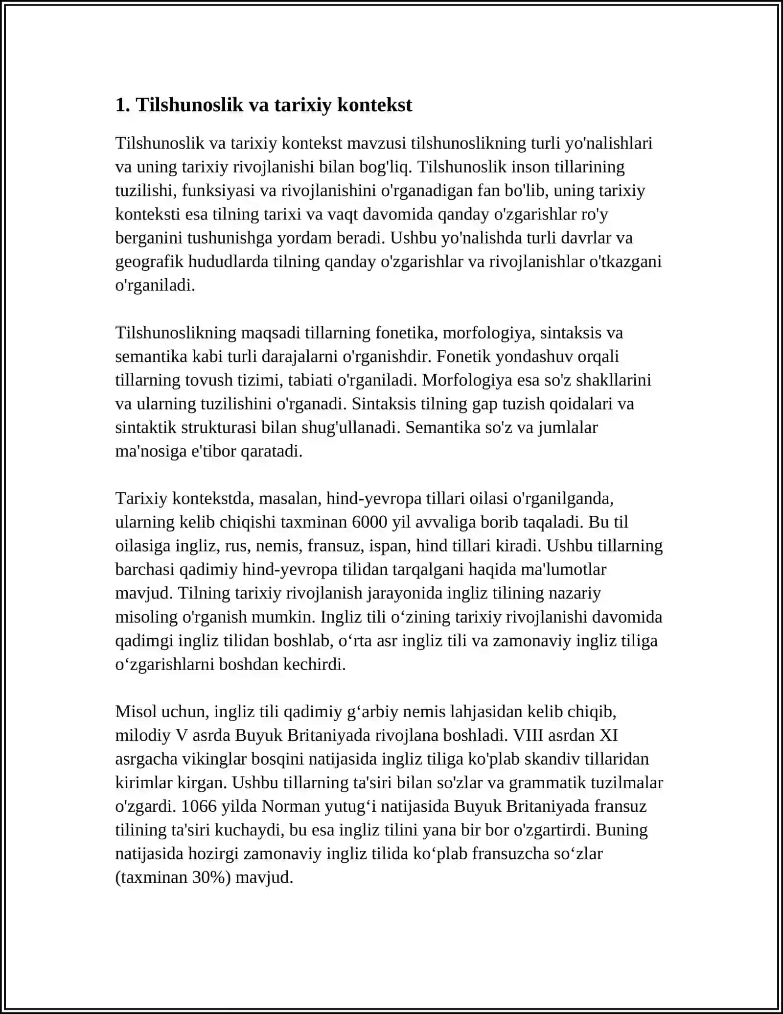 TILSHUNOSLIK MASALALARINI ÖRGANISHDA TARIXNING AHAMIYATI 4