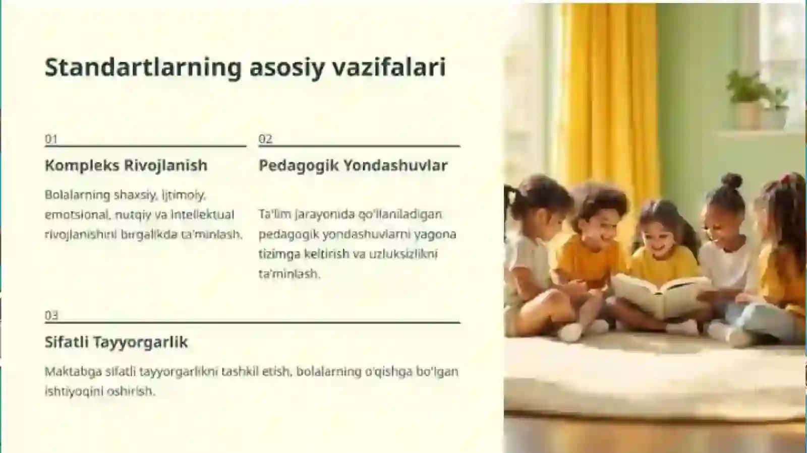 Turli mamlakatlarda maktabgacha talimda markazlashtirilgan tashkilotni qo'llash 4