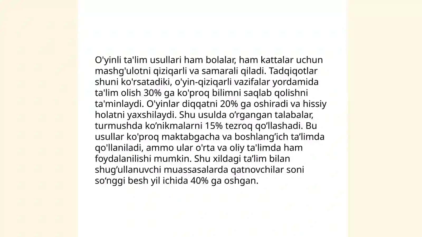 Interfaol o'quv metodlari 4