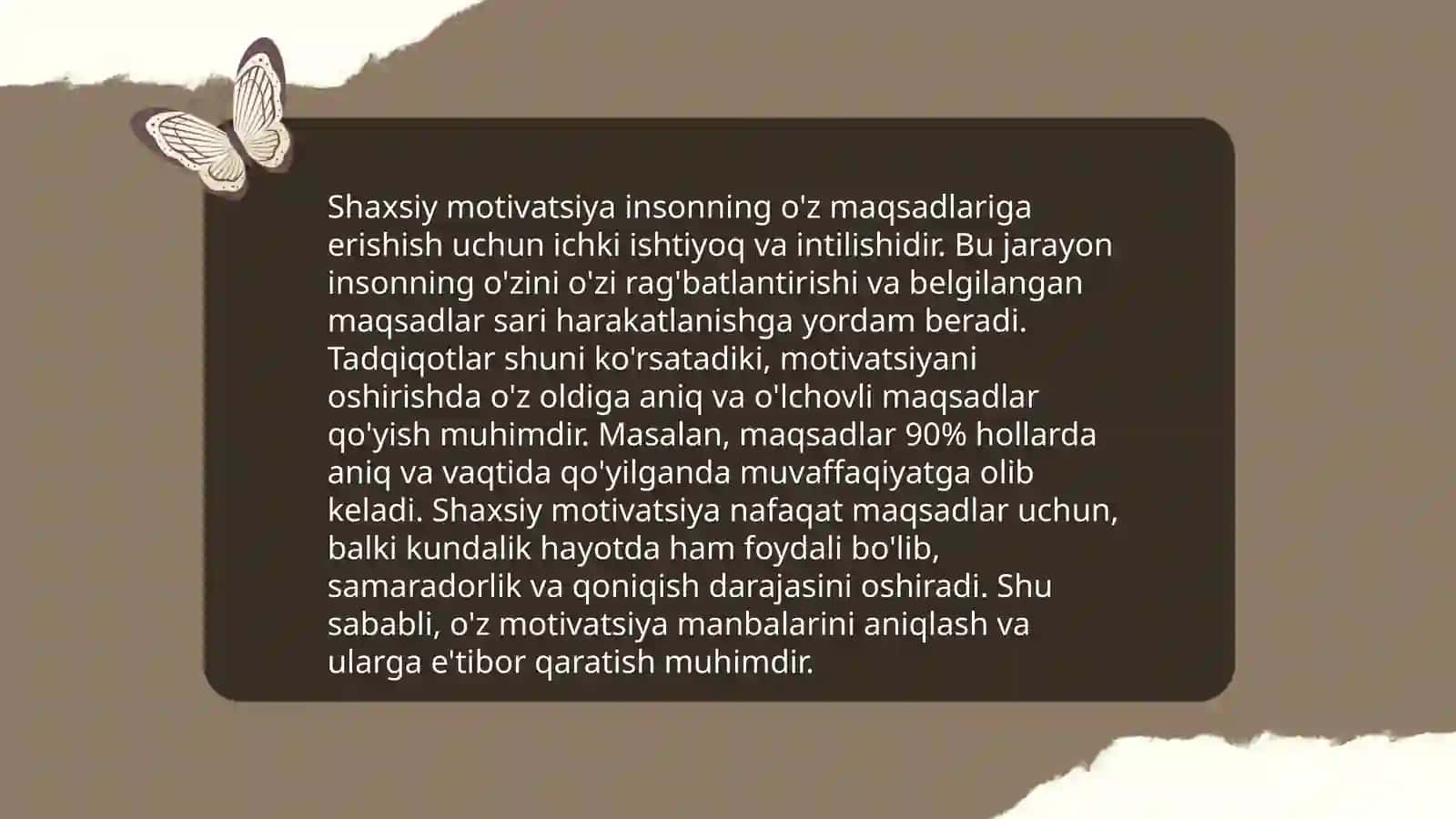 Shaxsiy Rivojlanish Uchun Tadqiqotlar 4