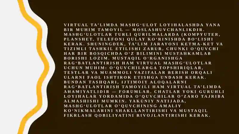 Virtual ta'lim uchun mashg'ulotlarni yaratish 4