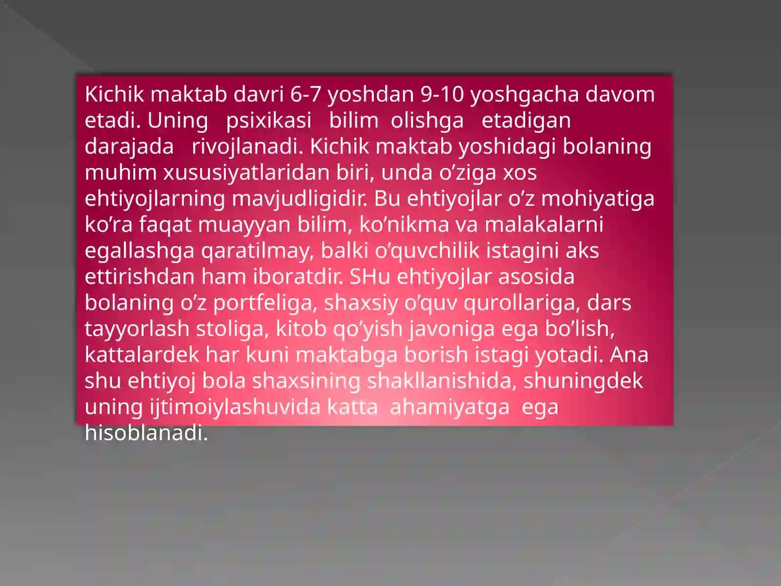 RIVOJLANISH PSIXOLOGIYASI PEDAGOGIKA PSIXOLOGIYA 4