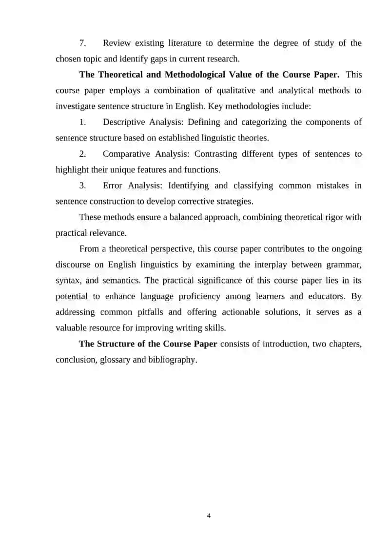 English Sentence Structure Analysis 4