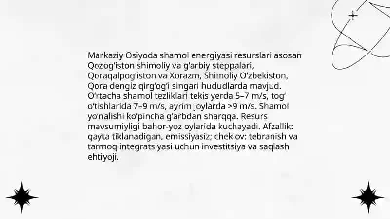 Oʻrta Osiyoning iqlimiy resurslari 4