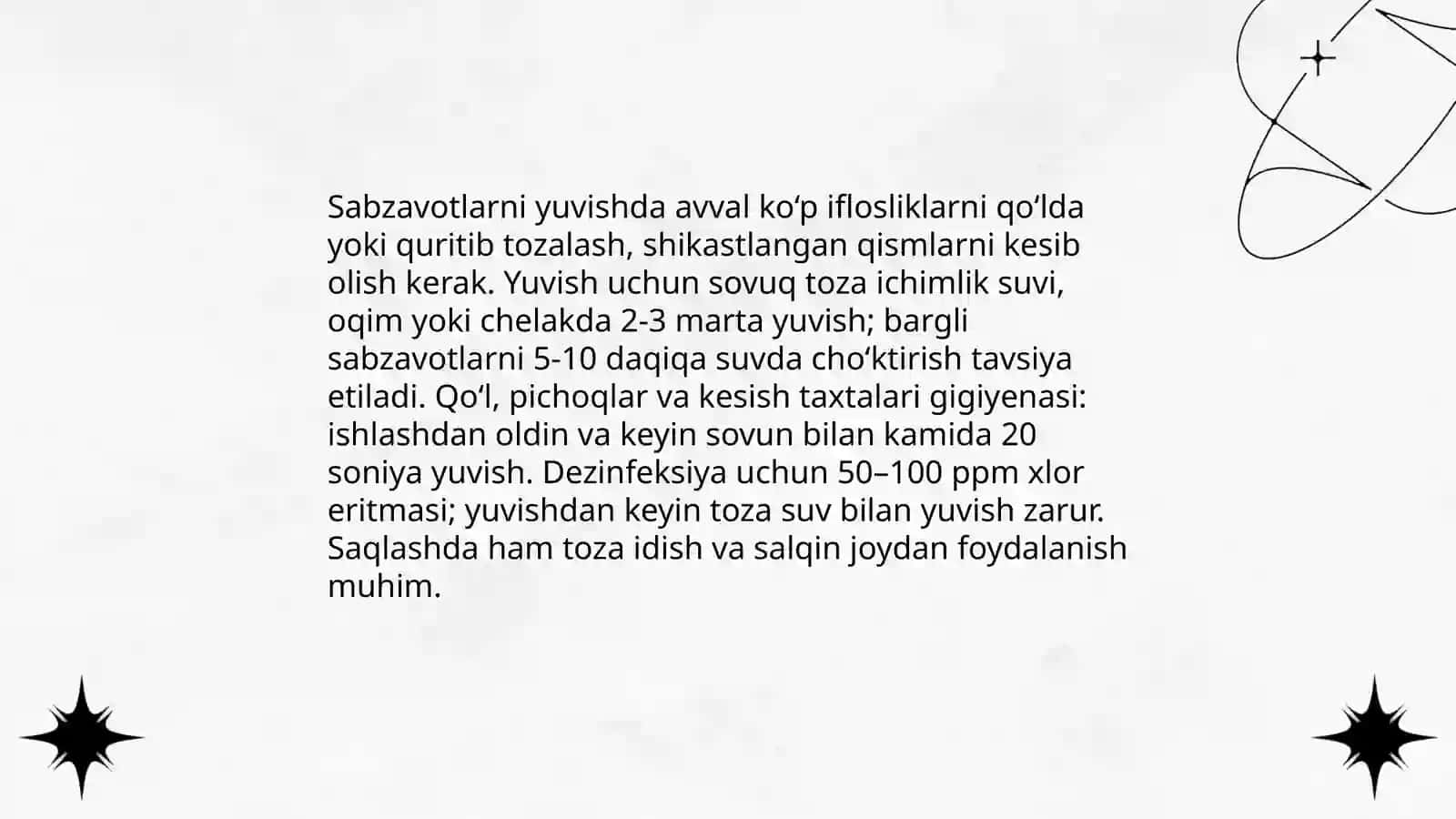 Sabzavotlarga birlamchi ishlov berish va turli taomlar uchun to'rg'ash usullari 4