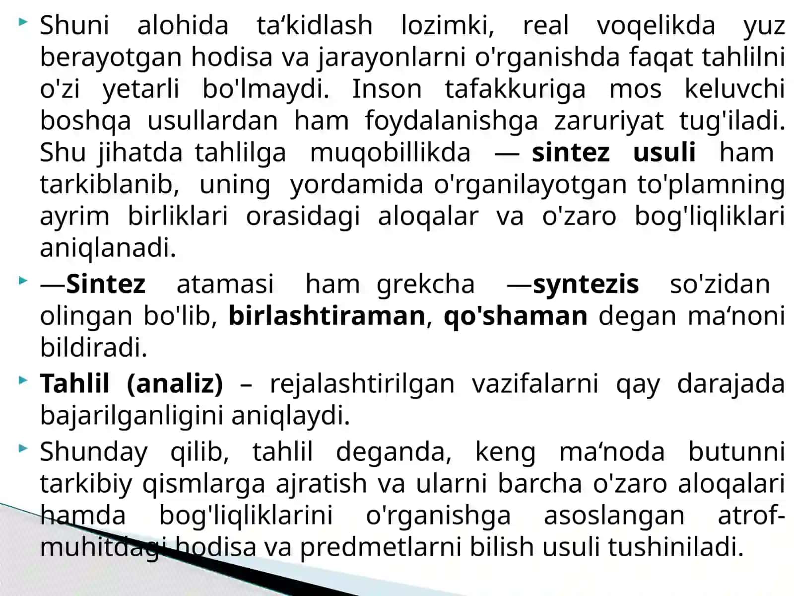Iqtisodiy tahlilning predmeti, asosiy vazifalari va tamoyillari 4