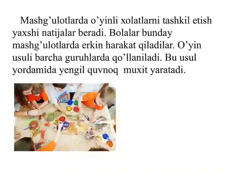 Tаsviriy fаоliyat turlаrining bоlаlаr o’yini bilаn bоg’liqligi 4