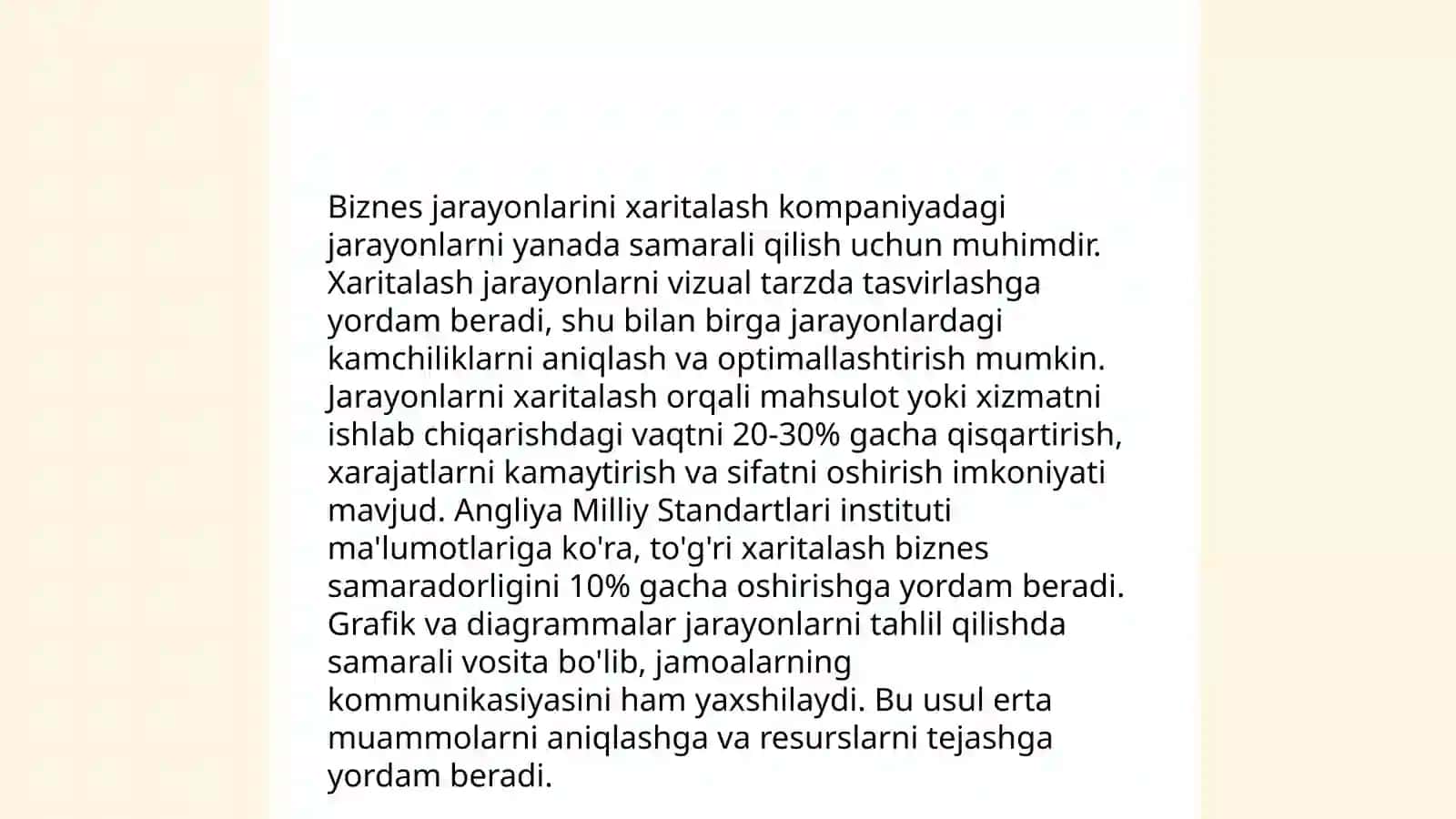 Biznes jarayonlari va ularni hisobga olish 4