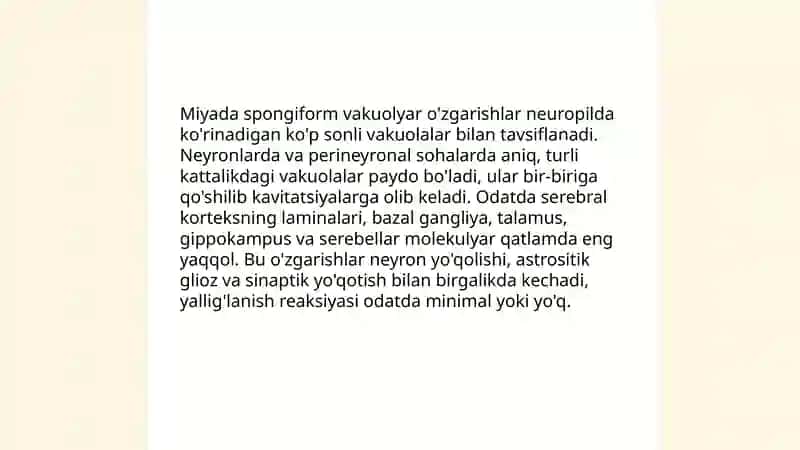 Prion kasalliklari patologik anatomiyasi 4