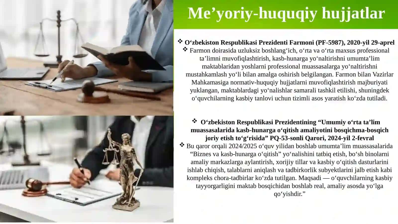 Maktabda o‘quvchilarni kasbga yo‘naltirish bo‘yicha shart-sharoitlar yaratish 4
