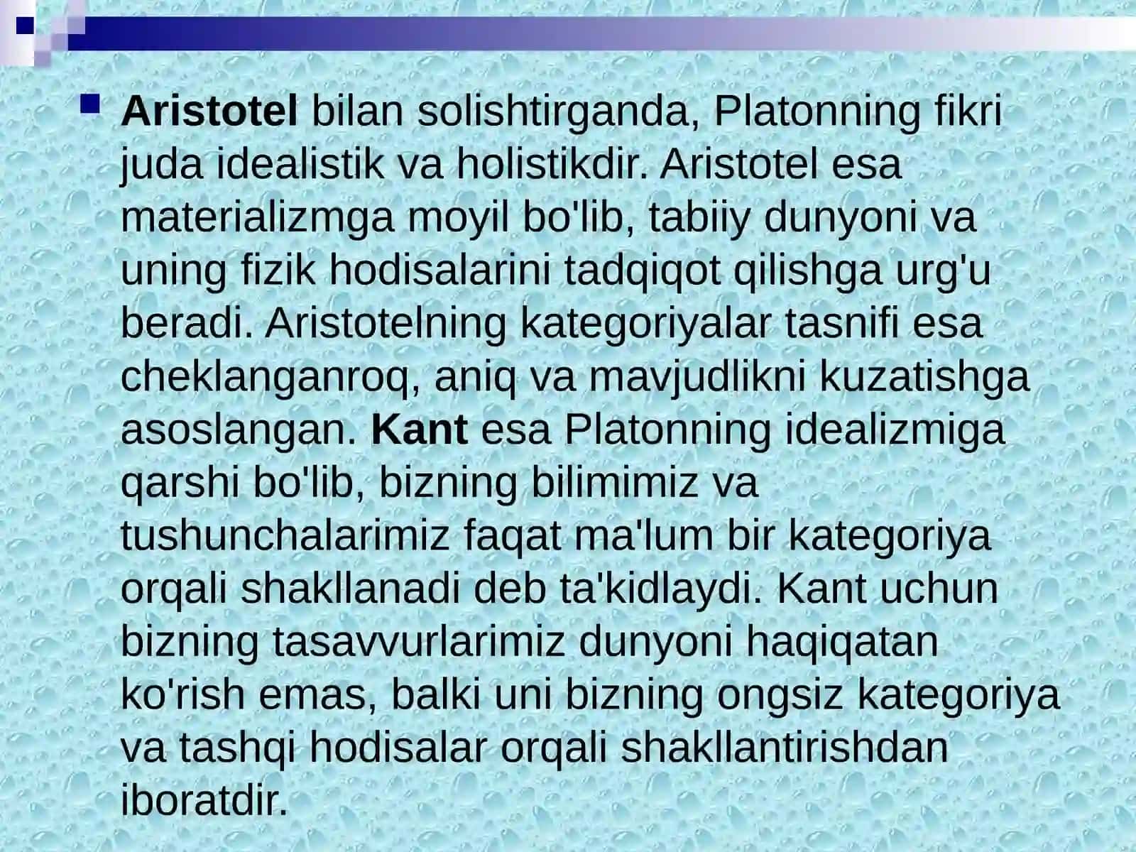 Yevropamutaffakkirlari Platon, R.Dekart, D.Yumning falsafa ga oid qarashlari 4