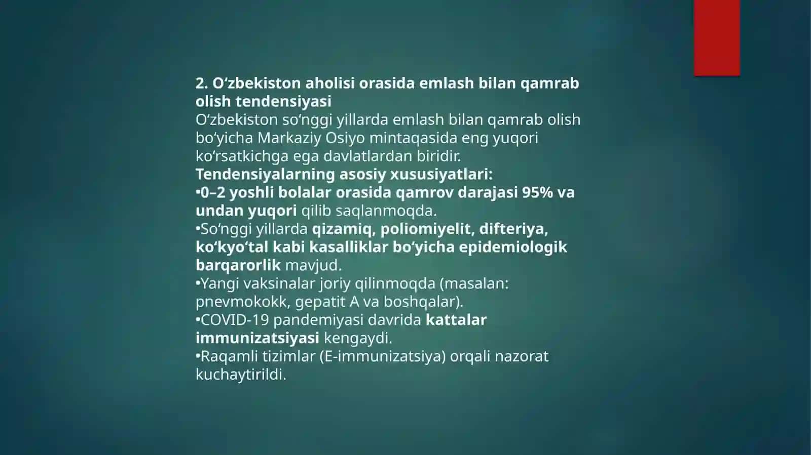 Aholini emlash bilan qamrab olish tendensiyasi va milliy emlash taqvimi 4