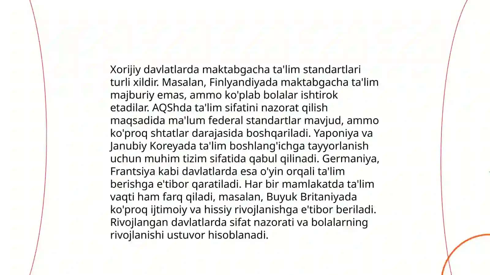 Xorijda maktabgacha ta'lim tizimi 4