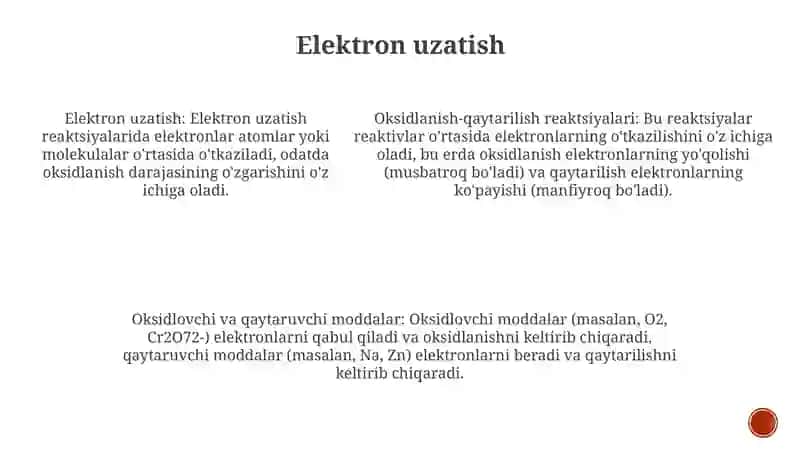 Oksidlanish-Qaytarilish Reaksiyalarining Turlari 4