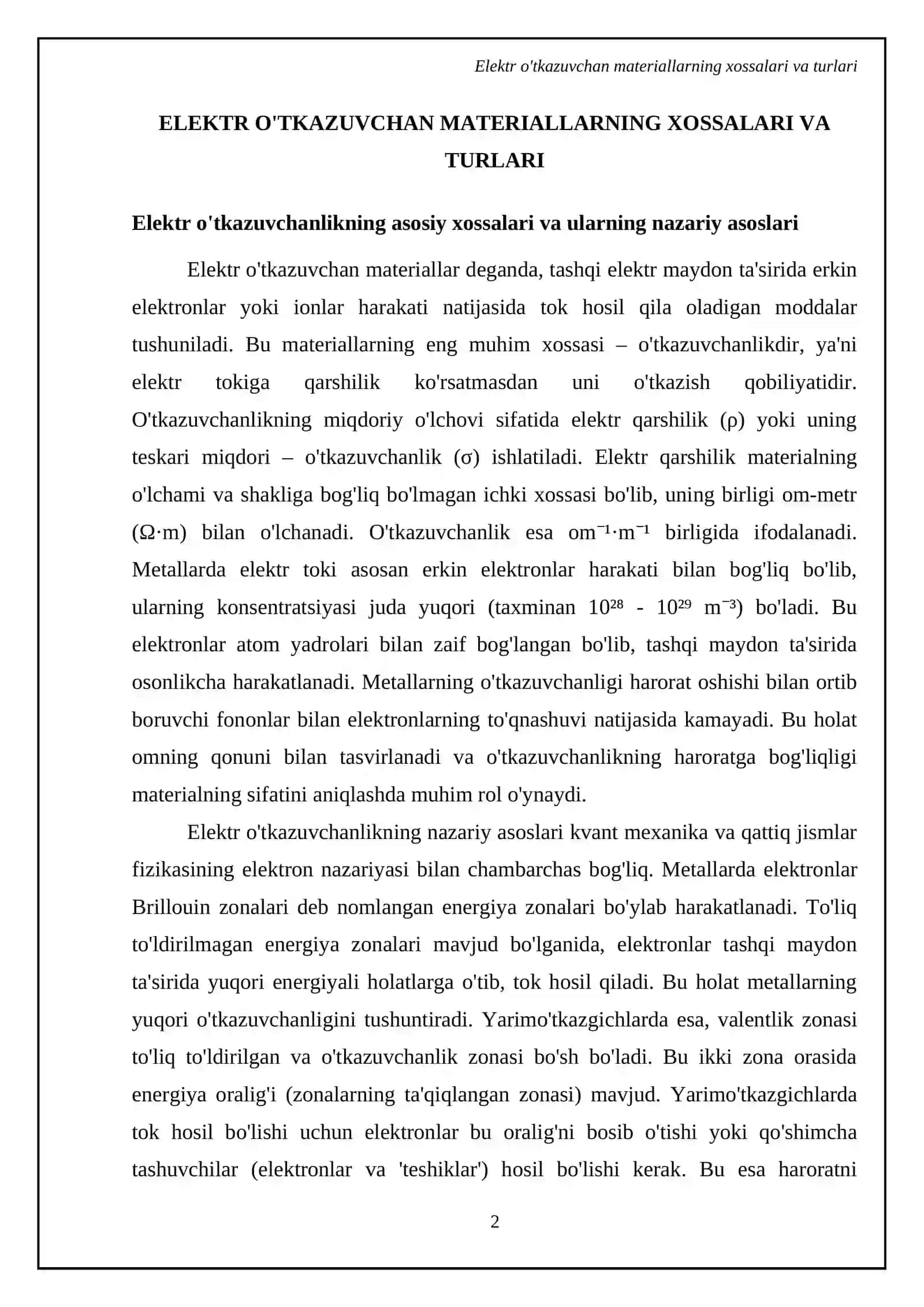 Elektr texnik materiallar haqida asosiy tushunchalar 4