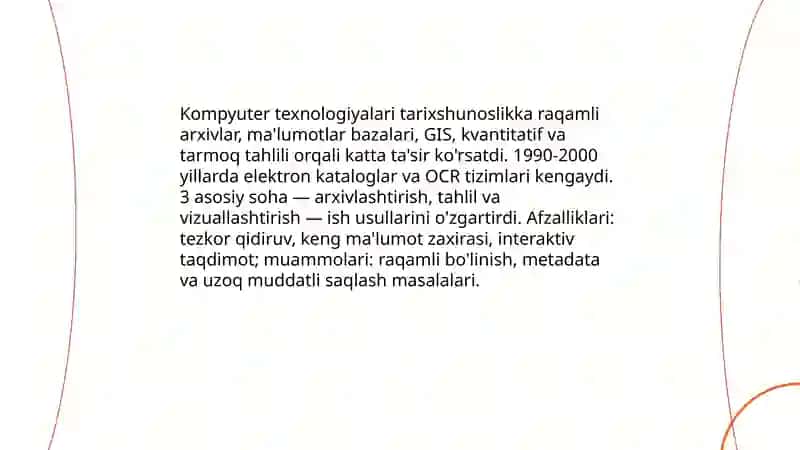 Digital History fanining rivojlanish tarixi 4