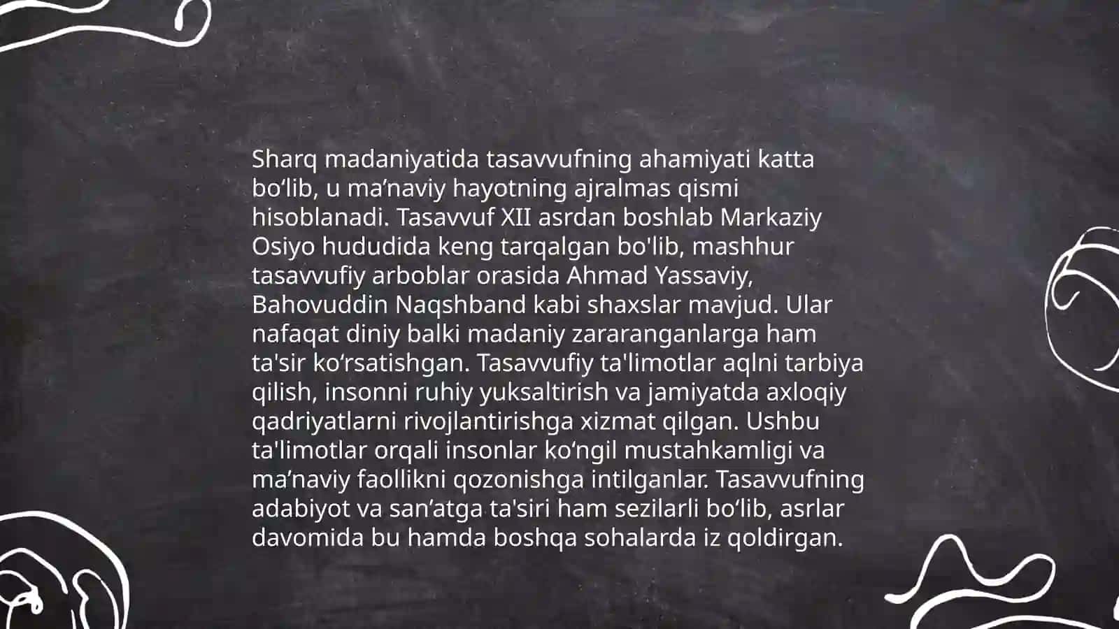 Tasavvuf ta’limoting sharq madaniyatiga ta’siri 4