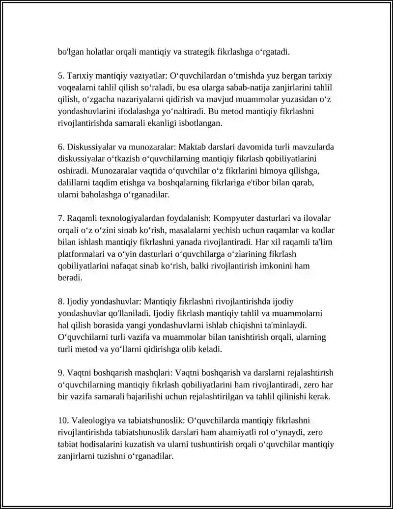 OʻQUVCHILARGA AQLIY TARBIYANI SHAKLLANTIRISH 4