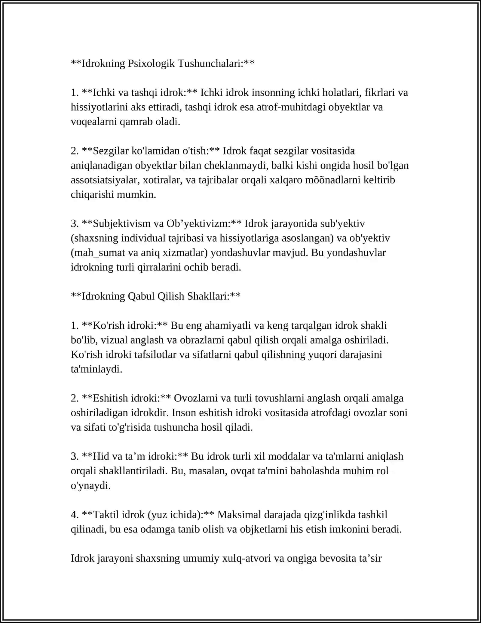IDROK JARAYONINING PSEXOLOGIK MOHIYATI 4