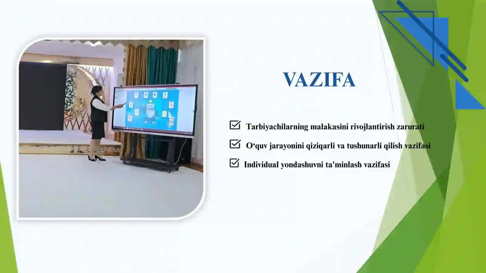 MTTTA’LIMTARBIYA JARAYONIDA DIDAKTIK VA METODIK USULLARDAN FOYDALANISH SAMARADORLIGI 4