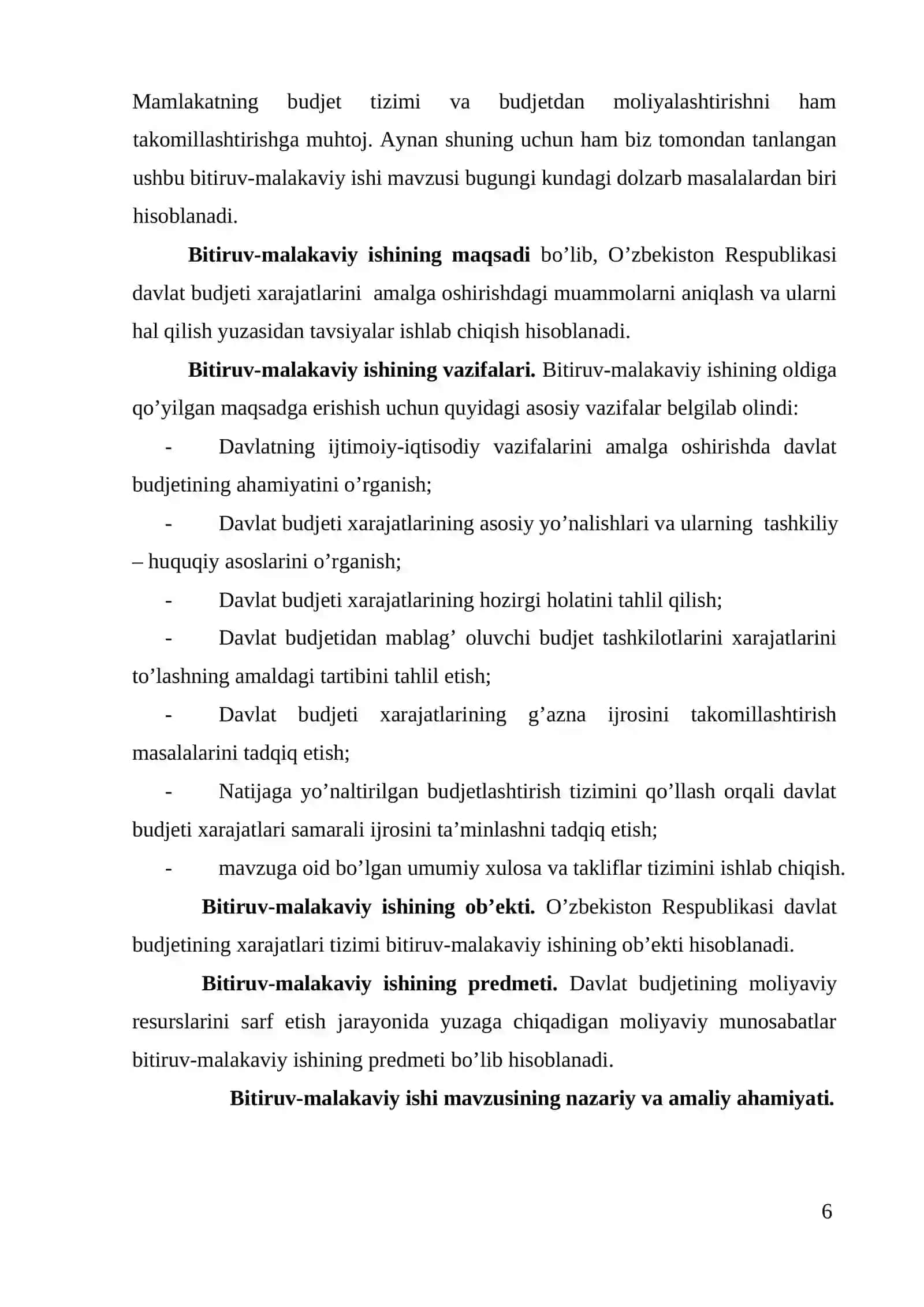 Iqtisodiyotni modernizasiyalash sharoitida davlat budjeti xarajatlari samarali ijrosini ta’minlash 4