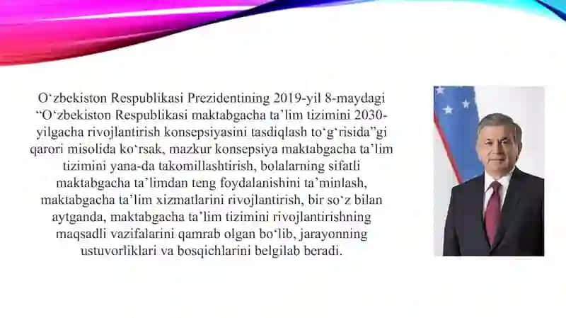 Maktabgacha ta’lim tizimini rivojlantirish 4