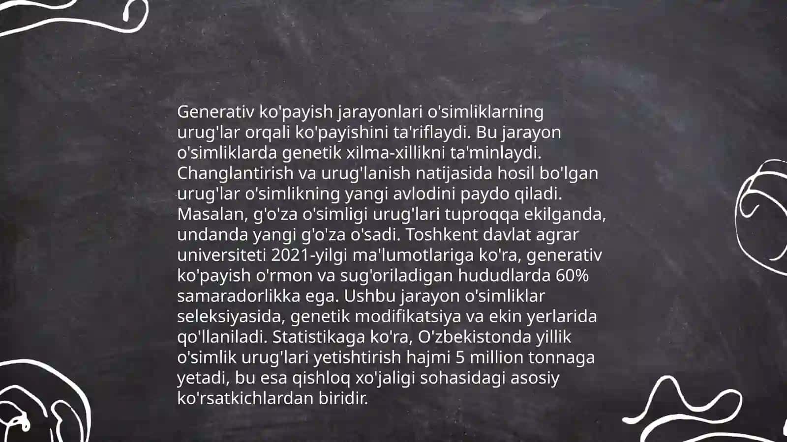 O'simliklarning vegetativ va generativ ko'payishga doir masala va mashqlar 4