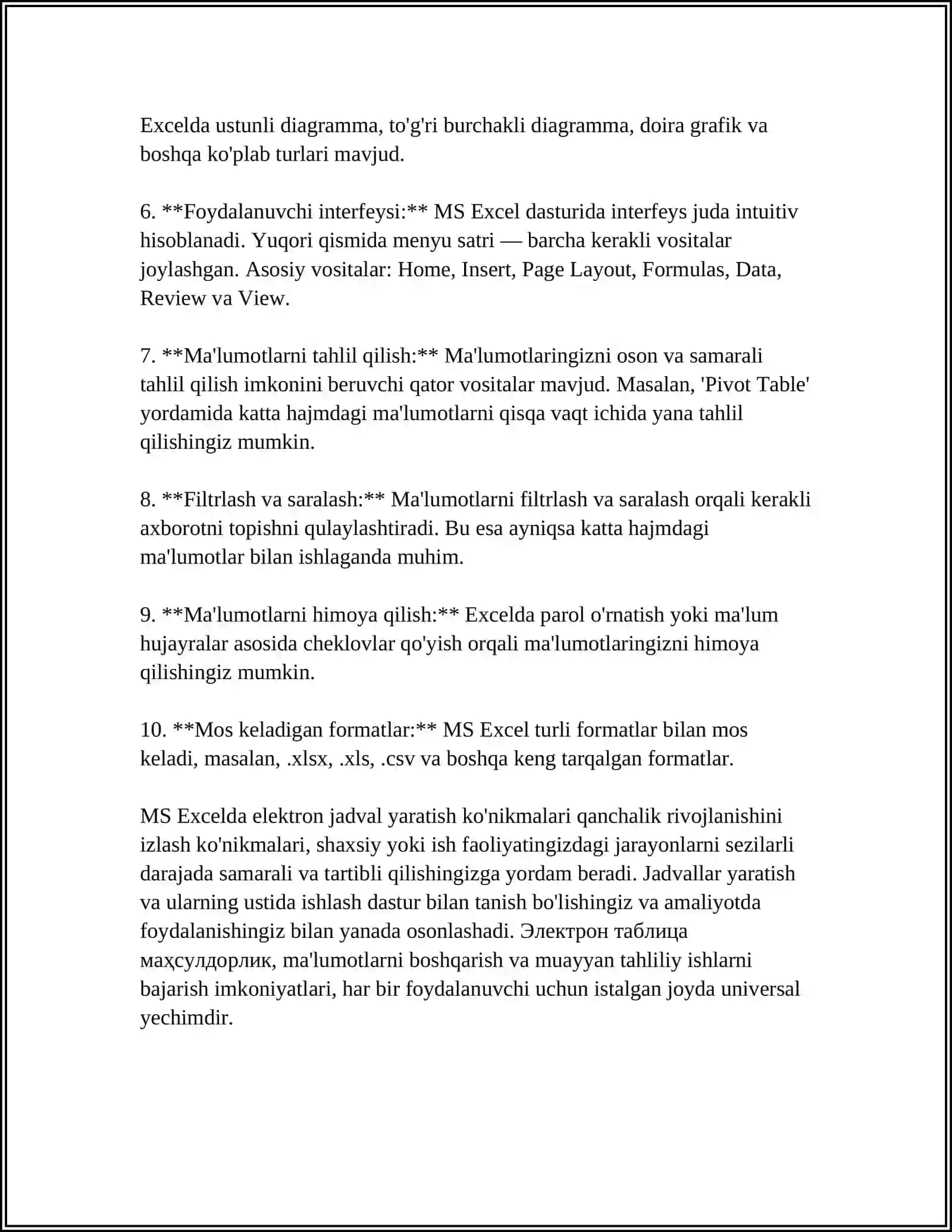 MS EXCEL DASTURI ELEKTRON JADVALIDA CHIZIQLI ALGEBRAIK TENGLAMALAR SISTEMASINI YECHISH 4