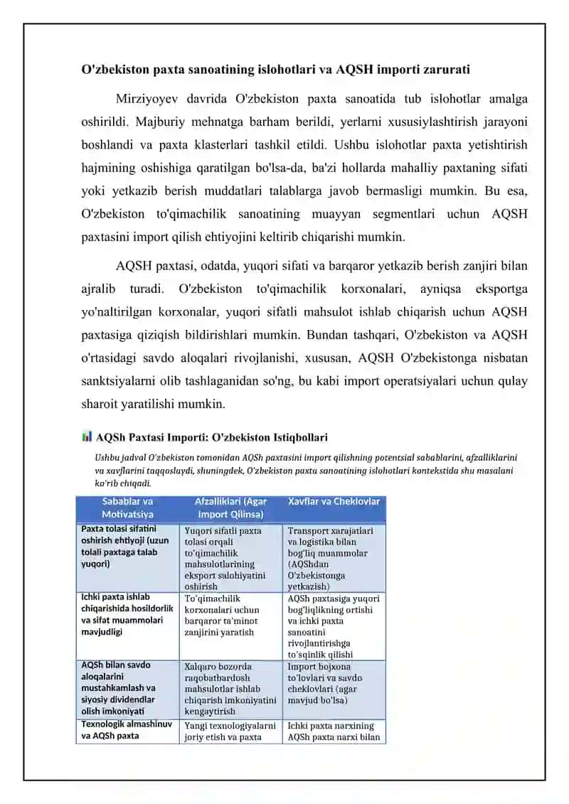 O'zbekiston paxta sanoati 4