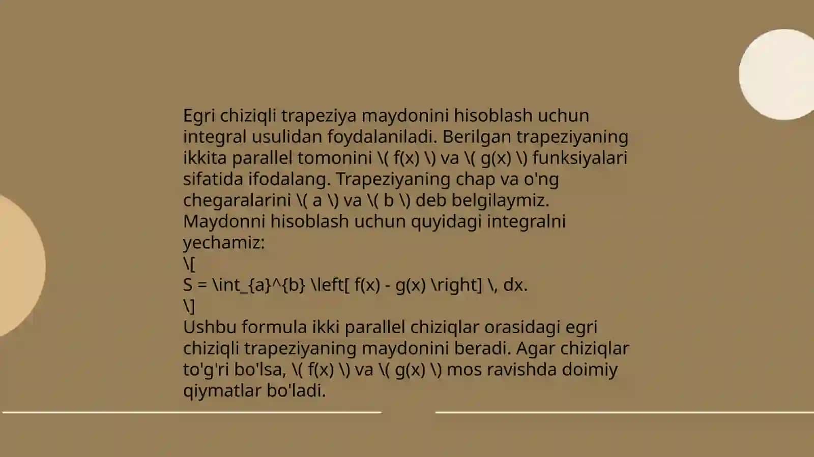 Aniq integralning geometrik tatbiqlari 4