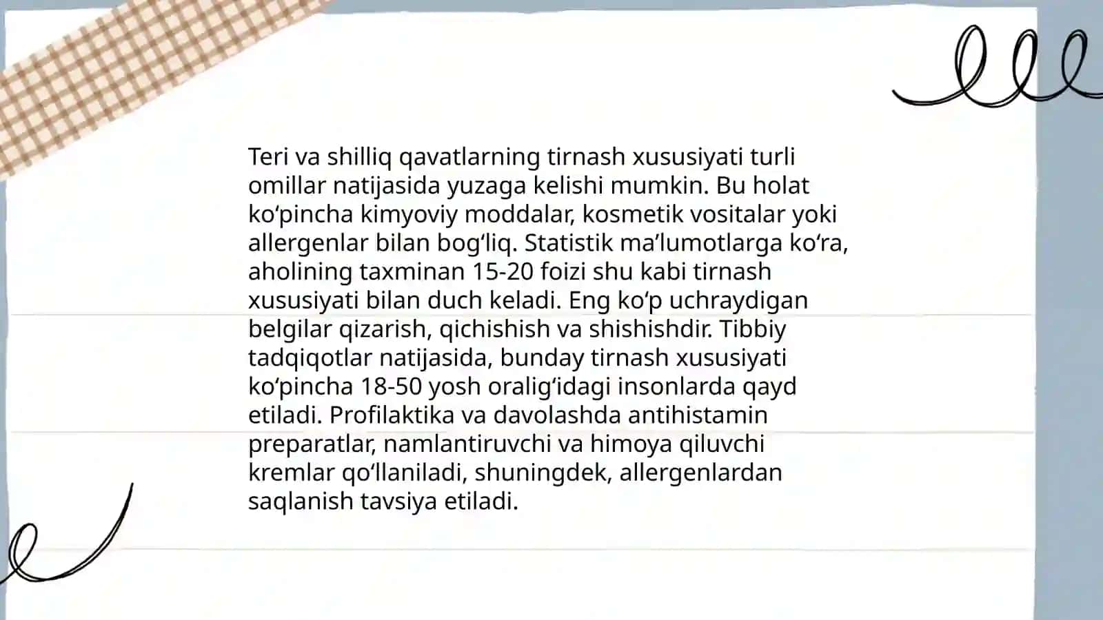 Stomatologiyada mahalliy oģriqsizlantirishda sodir böladigan mahalliy asoratlar 4