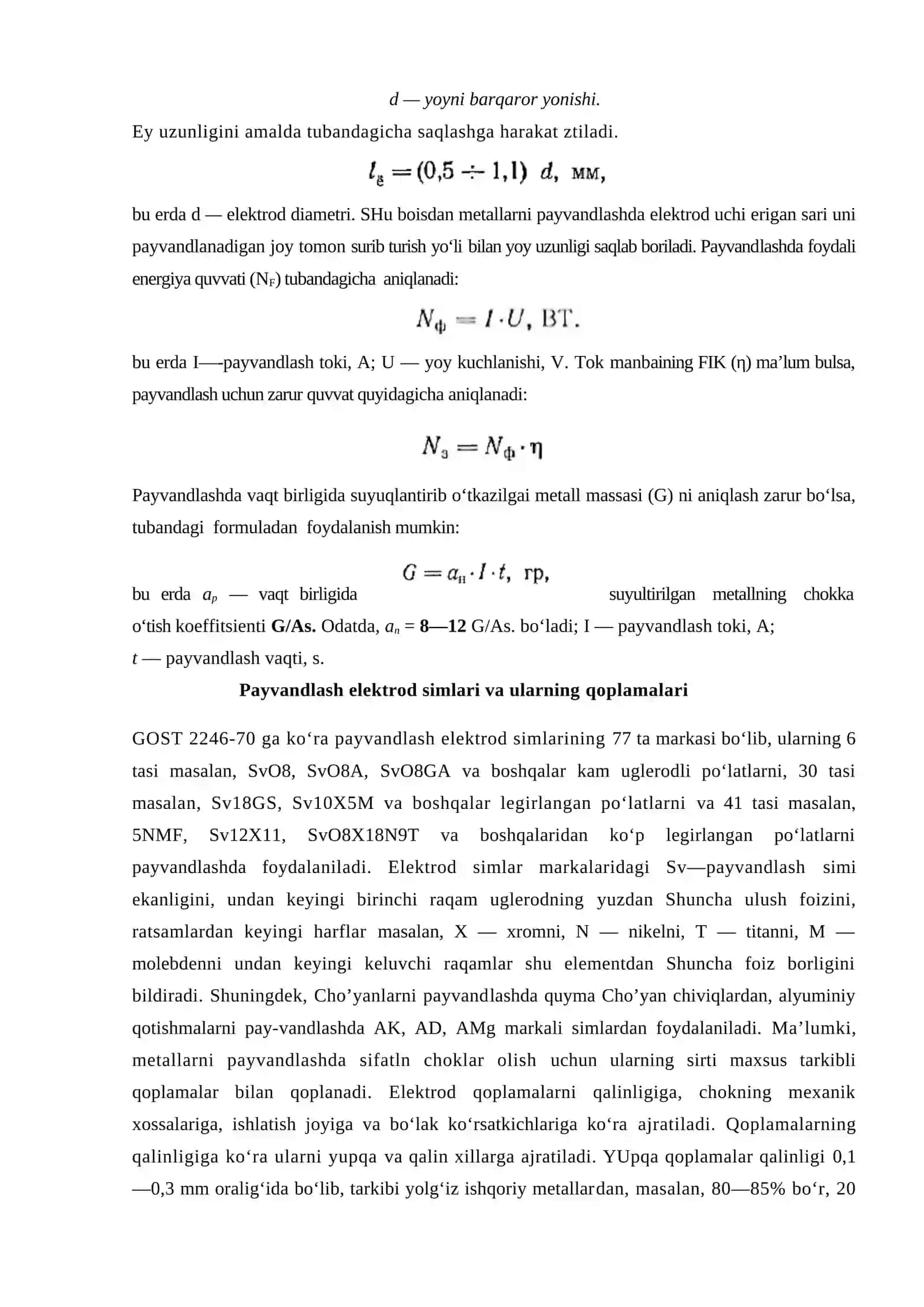 Metallarni qoplamali elektrodlar 4