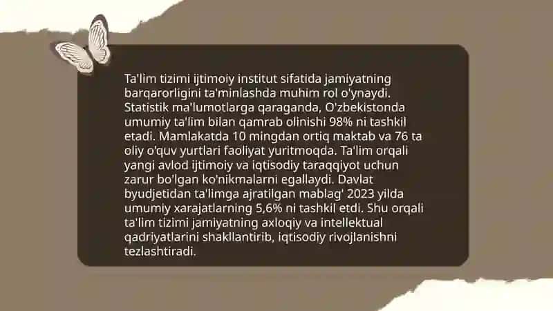 Ijtimoiy institut inson faoliyatining muhim sohalarini tartibga soluvchi obyekt sifatida 4