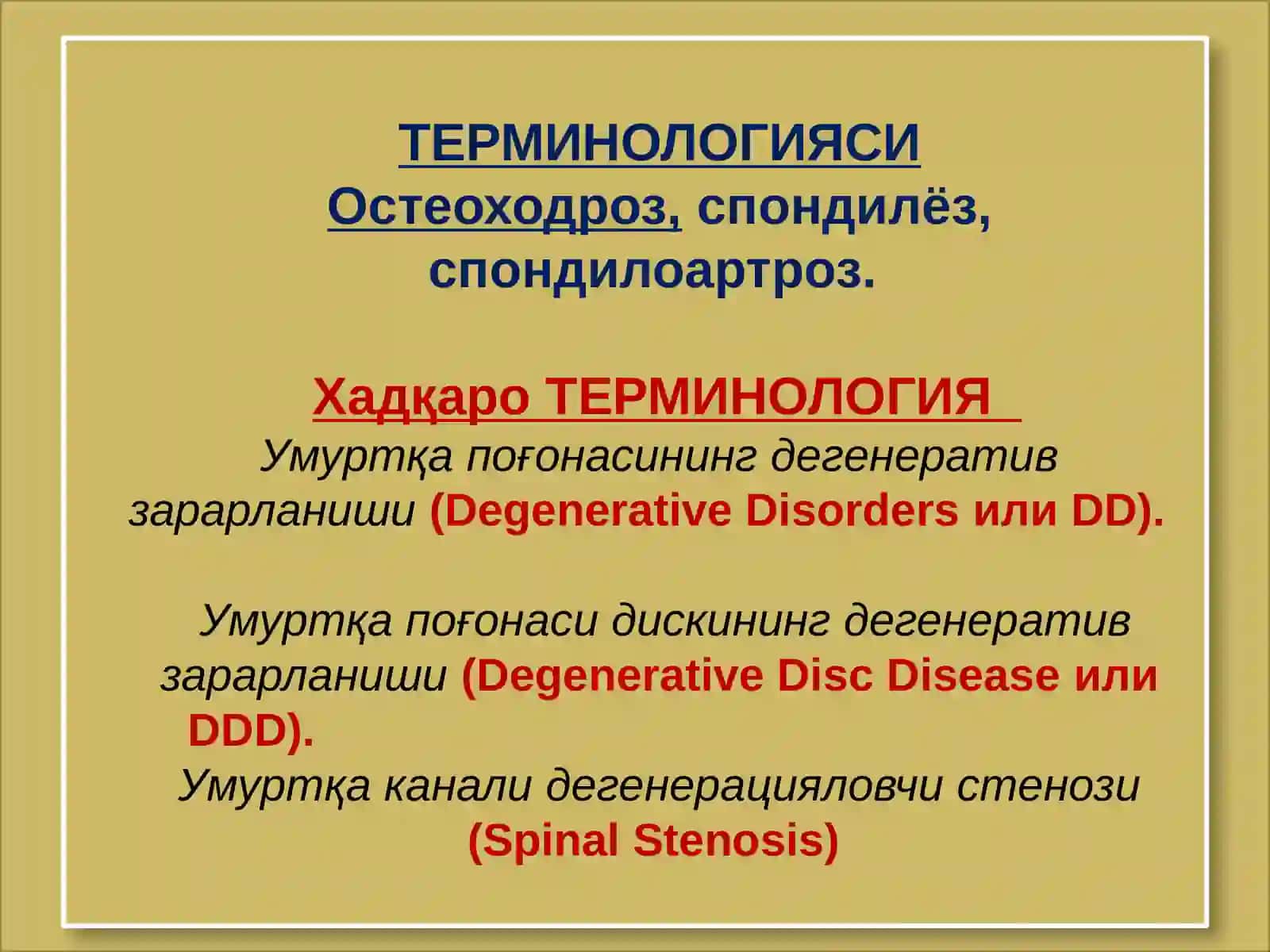 Умуртқа поғонаси остеохондрози 4