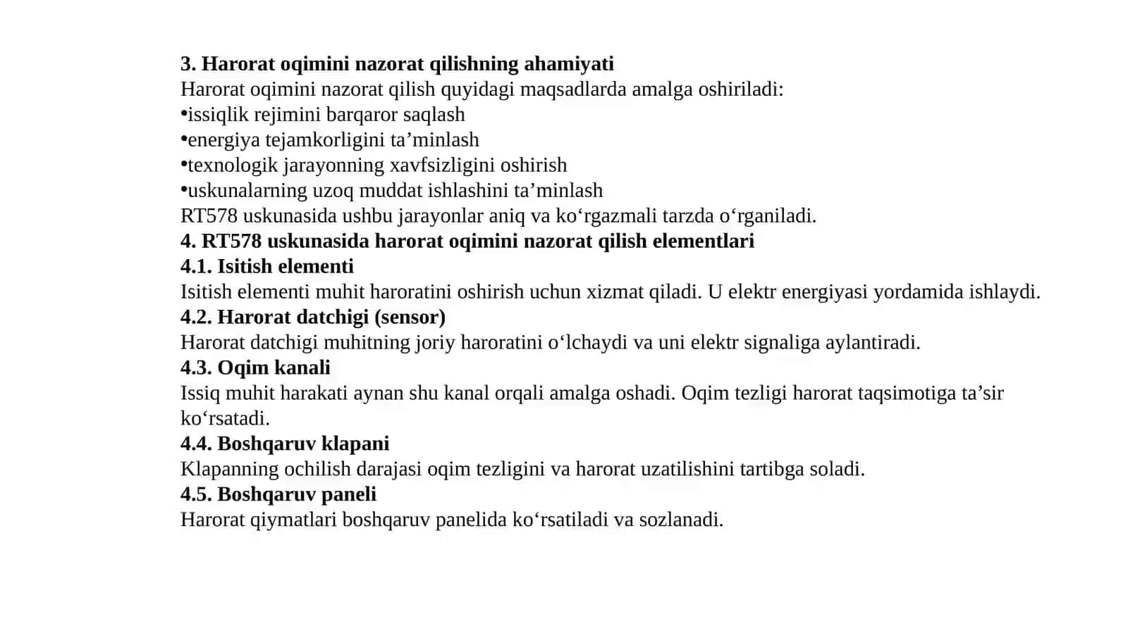 RT578 USKUNASIDAGI HARORAT OQIMINI NAZORAT QILISH 4