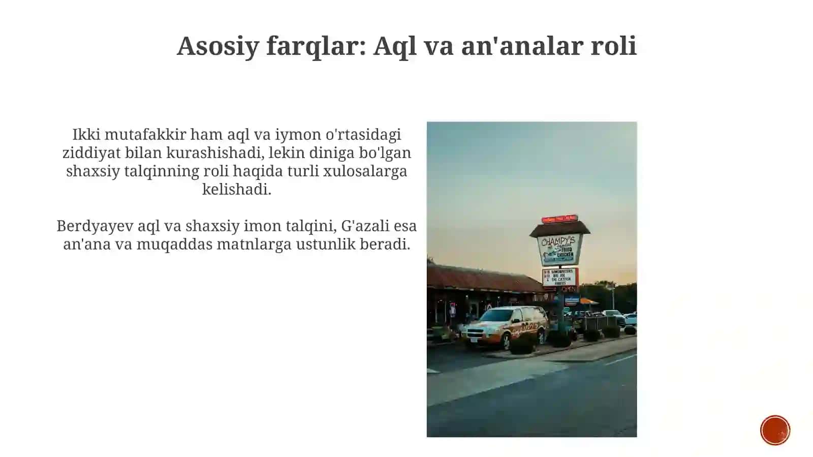 Dinvahurfikrlilik.Berdyaevningdiniyhurfikrlilikg'oyalariniG'azzoliyg'oyalaribilanqiyoslash 4