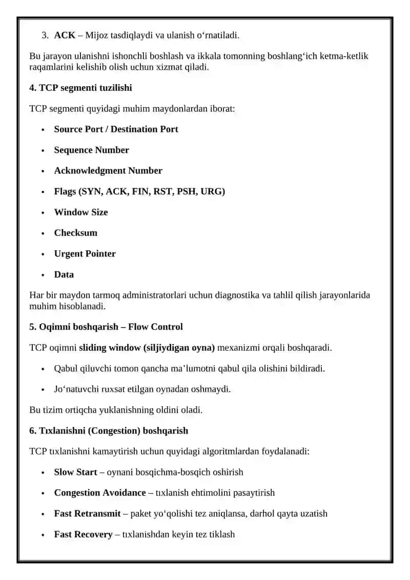 Kompyuter tarmoqlarini va tizimlarini administratorlash 4