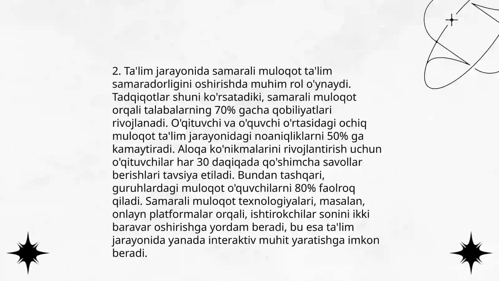 O'qituvchining kommunikativ qobiliyati 4