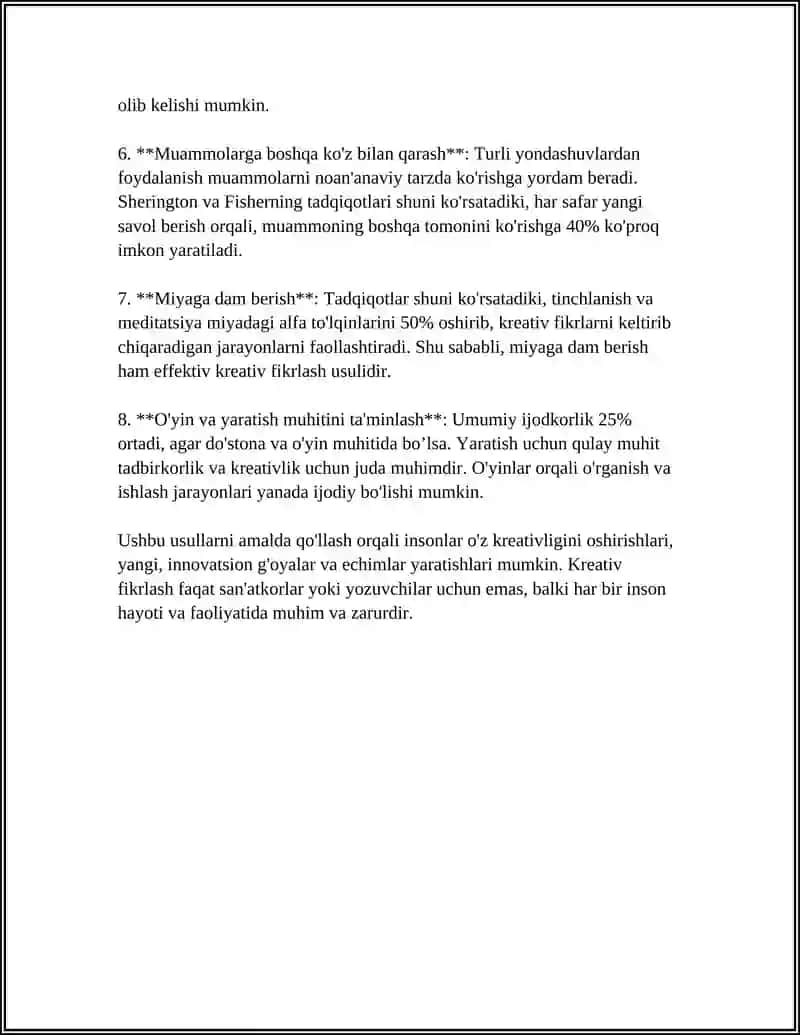 KREATIV FIKRLASH 4