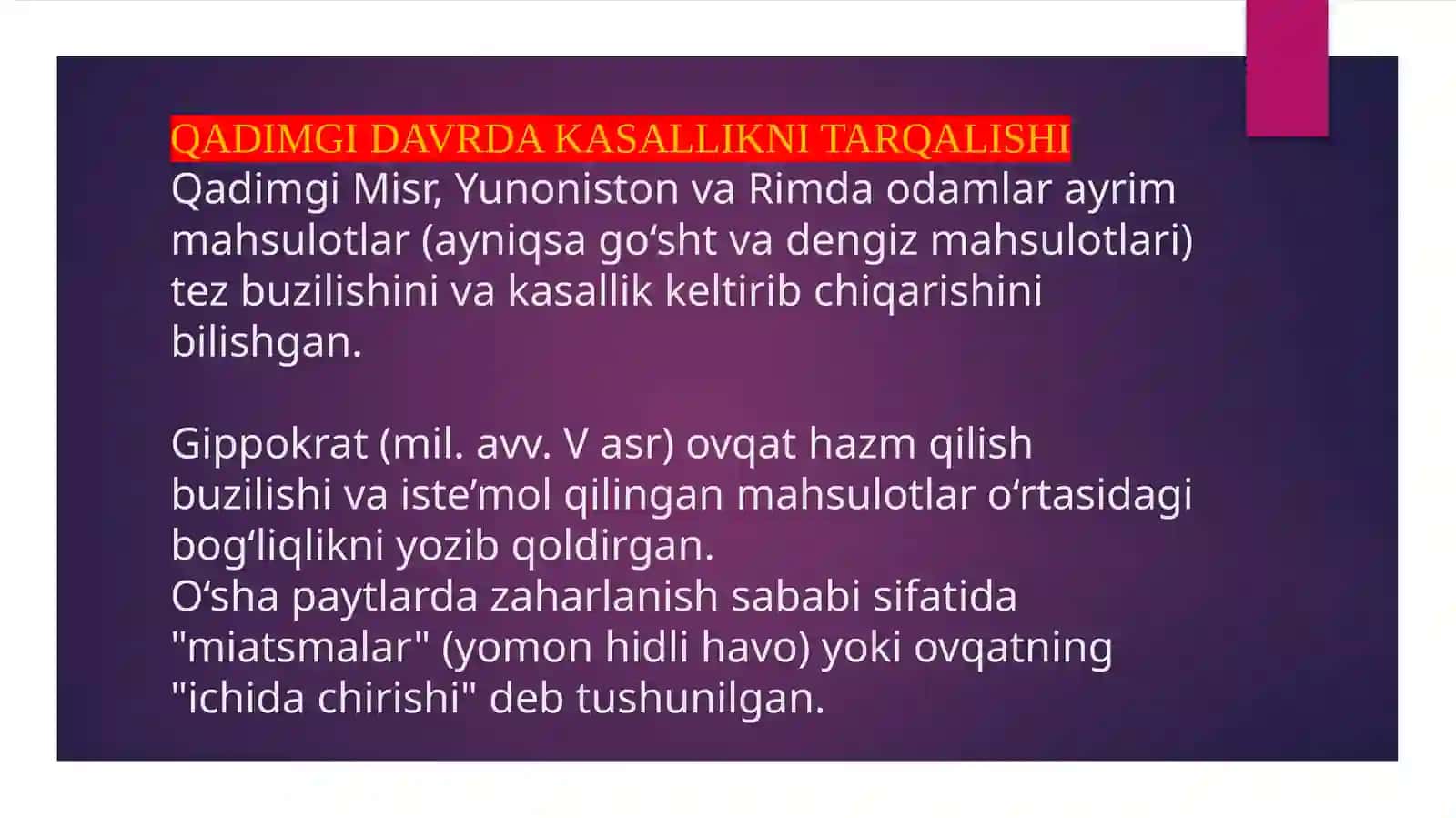MIKROBIOLOGIYAFANIDAN TAYYORLAGAN MUSTAQIL ISHI 4
