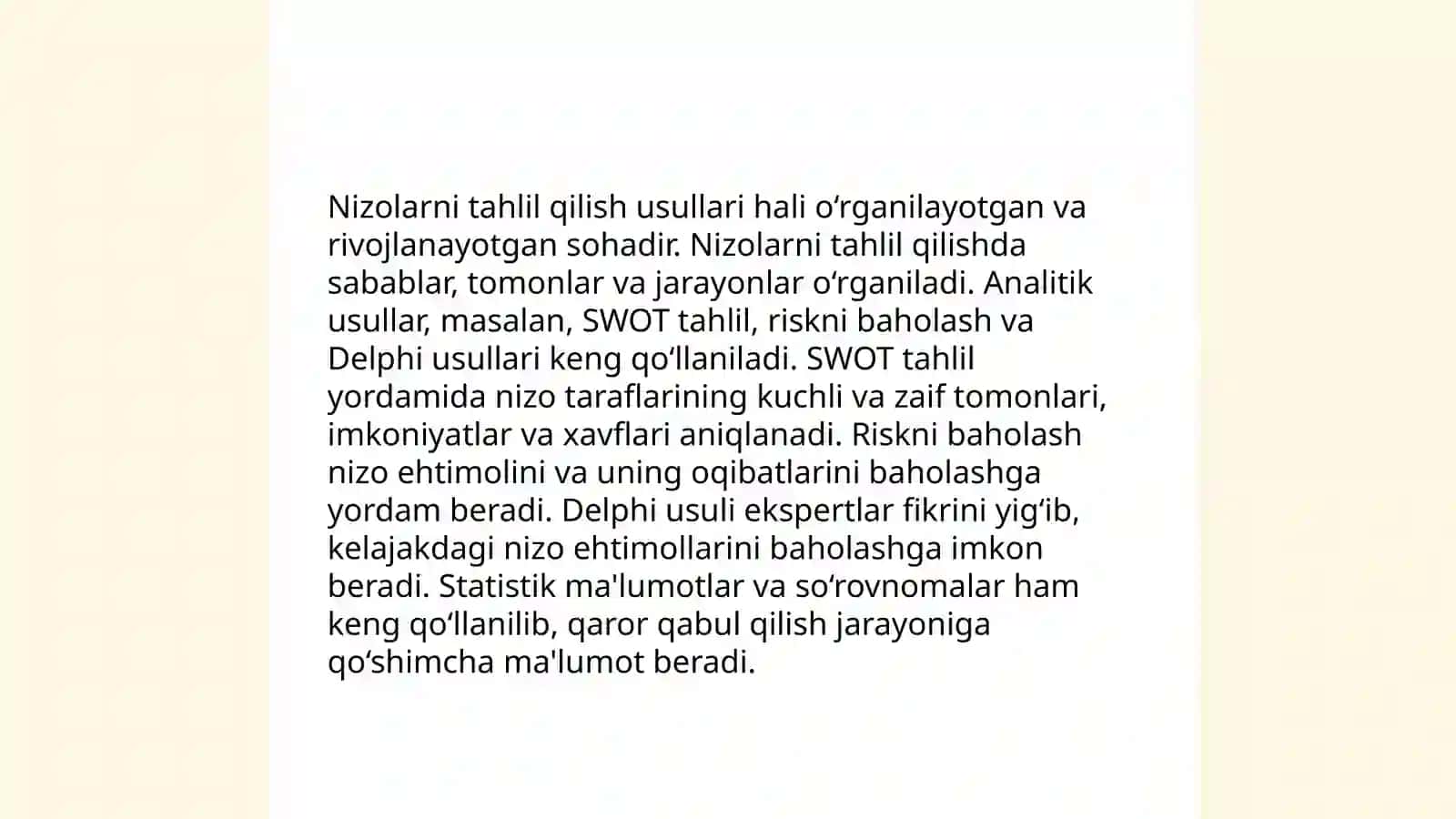 Pedagogik nizolarni boshqarish 4