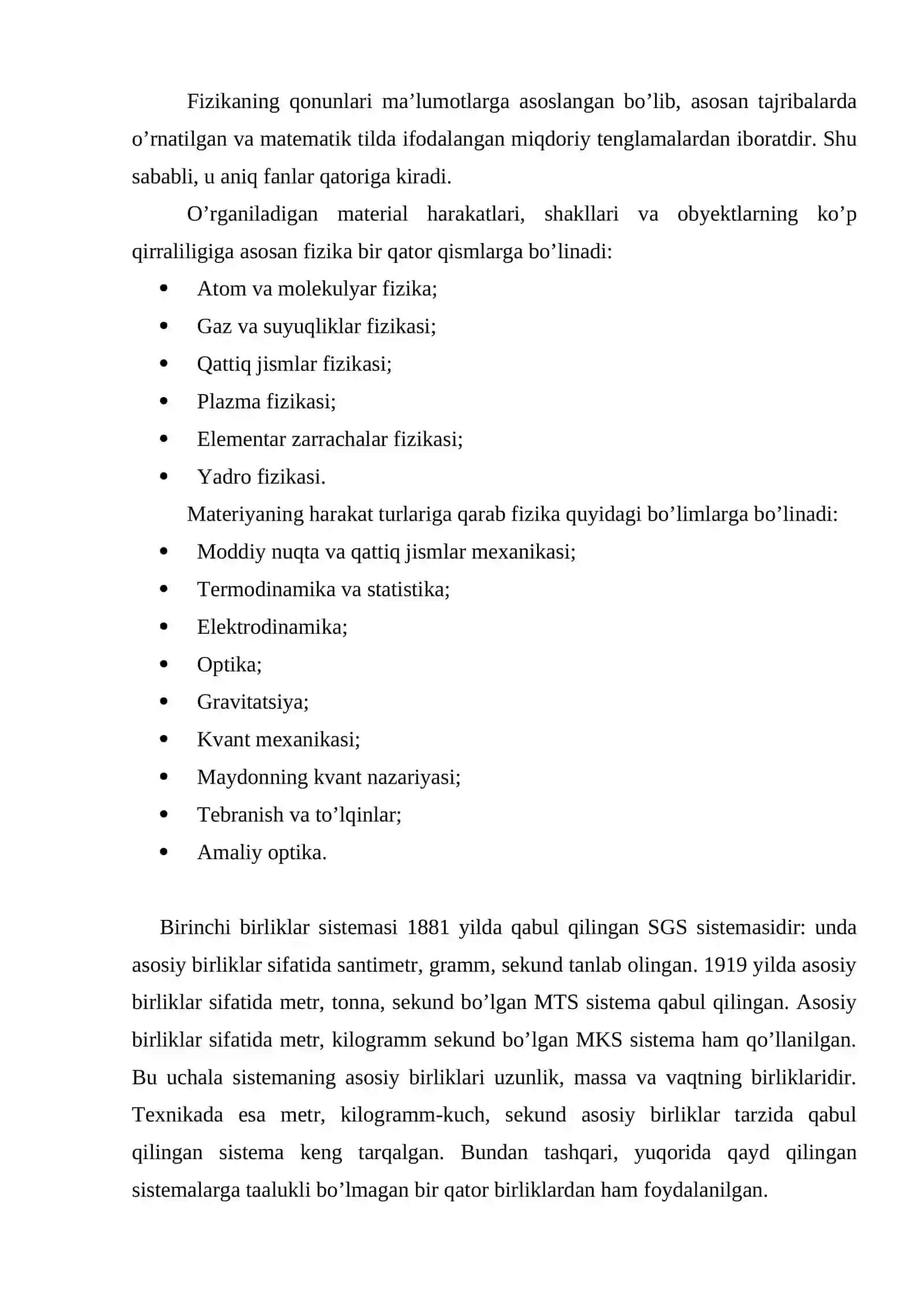 O'lchov birliklari va xalqaro si tizimi 4