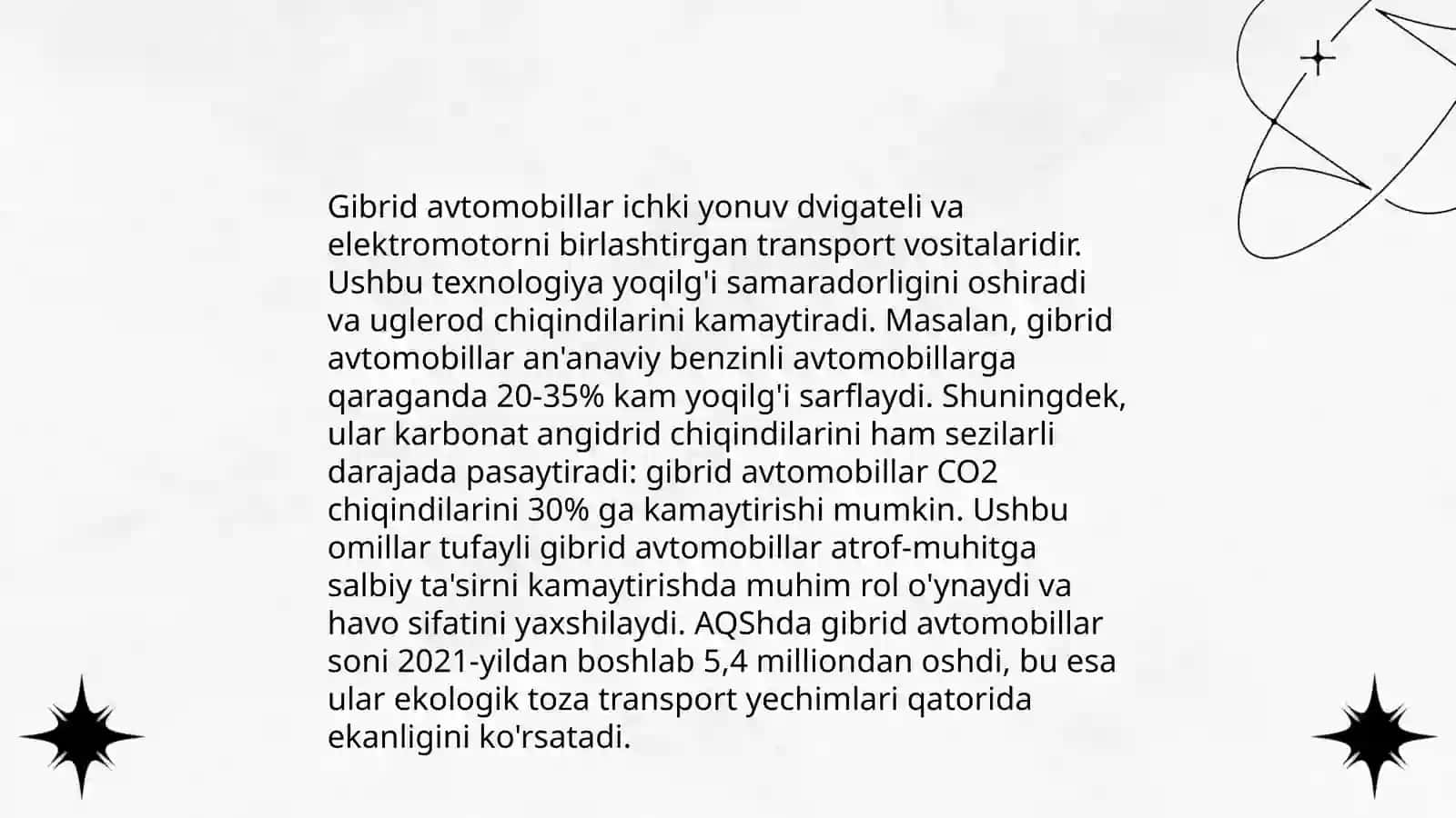 Automobilning ekologik xususiyati 4