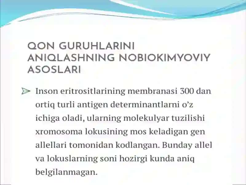 Qon guruhlari va rezus faktorni aniqlash 4