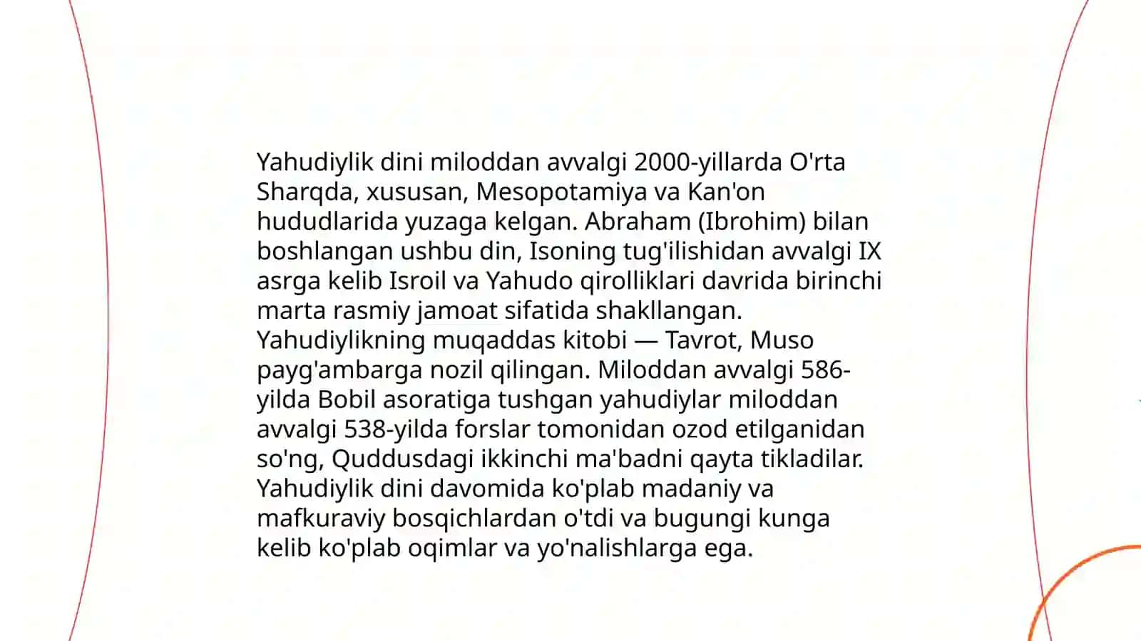 Dinshunoslik: Milliy dinlar 4