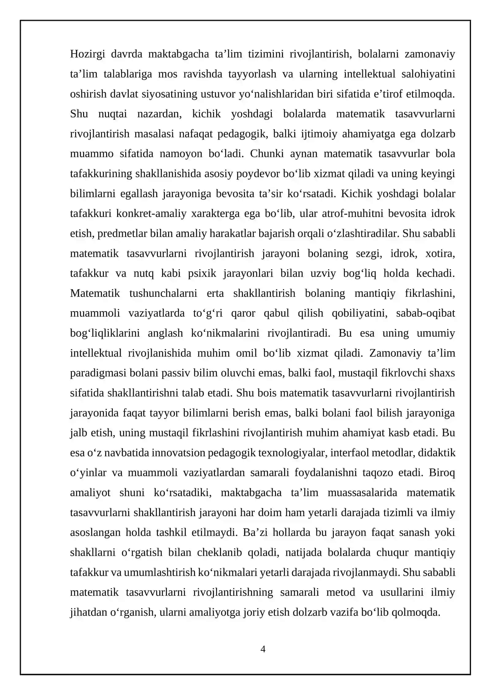 Kichik yoshdagi bolalar bilan matematik tasavvurlarni rivojlantirish usullari 4
