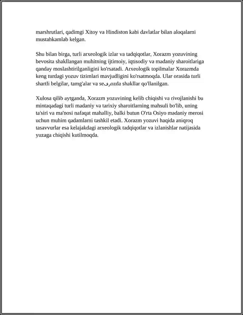 QADIMGI YOZUVLAR HAQIDA (XORAZM, KUSHON, BAQTRIYA, EFTAL YOZUVLARINING TARIXI 4